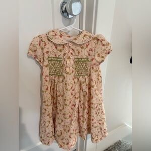 Charming Floral Kids Dress with Button Detail